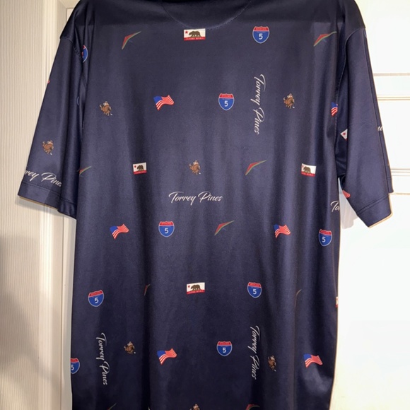 Mens Backspin Golf polo, Torrey Pines Polo size Large - Picture 3 of 3